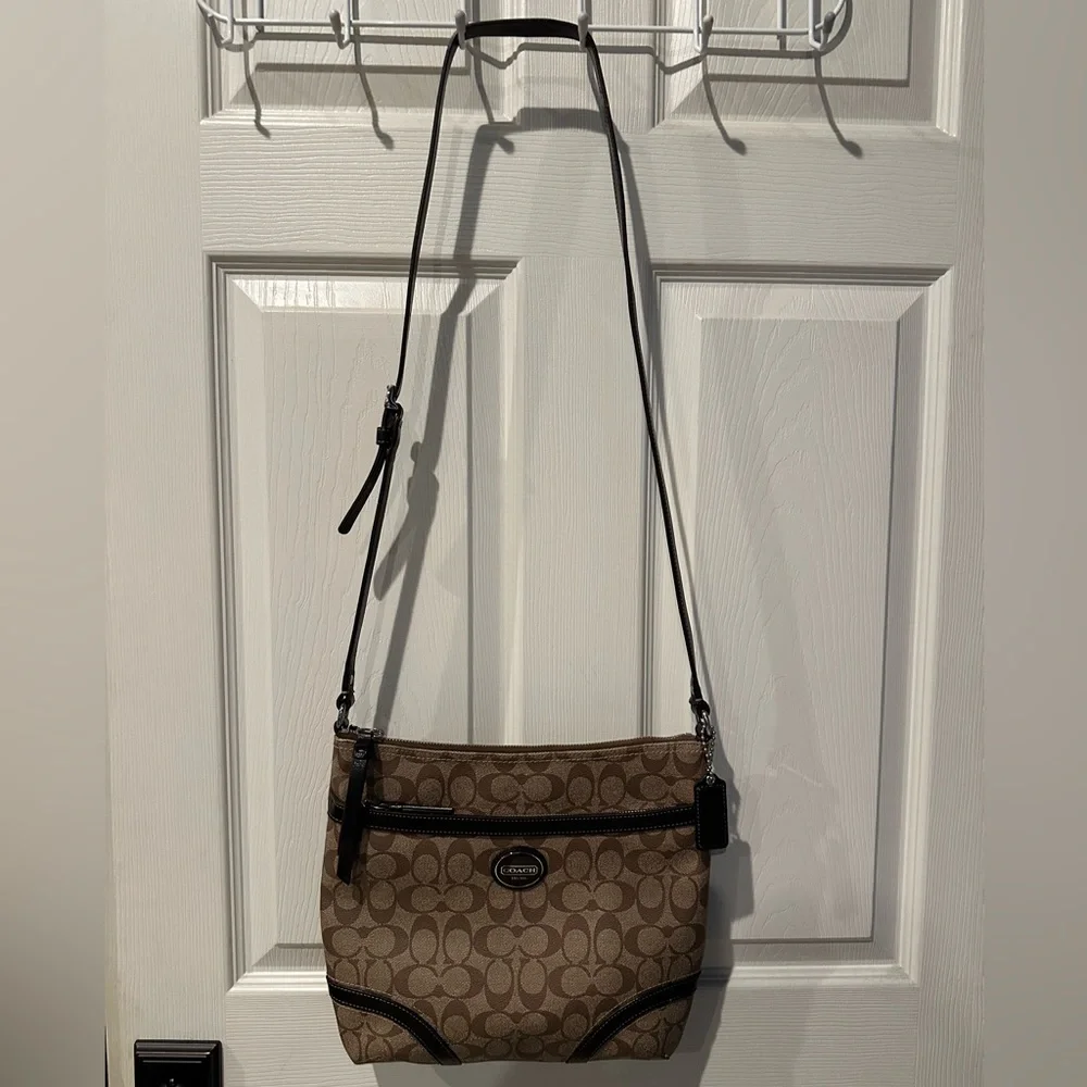 Coach Brown and Black Crossbody Bag